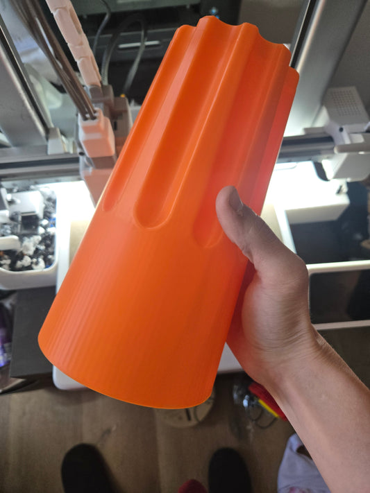 Giant 3D Printed Orange Wirenut
