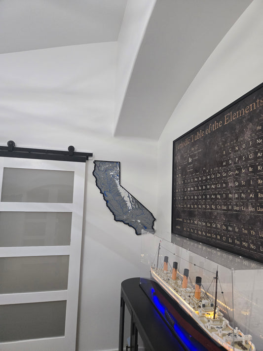 Giant 3D Map Of California