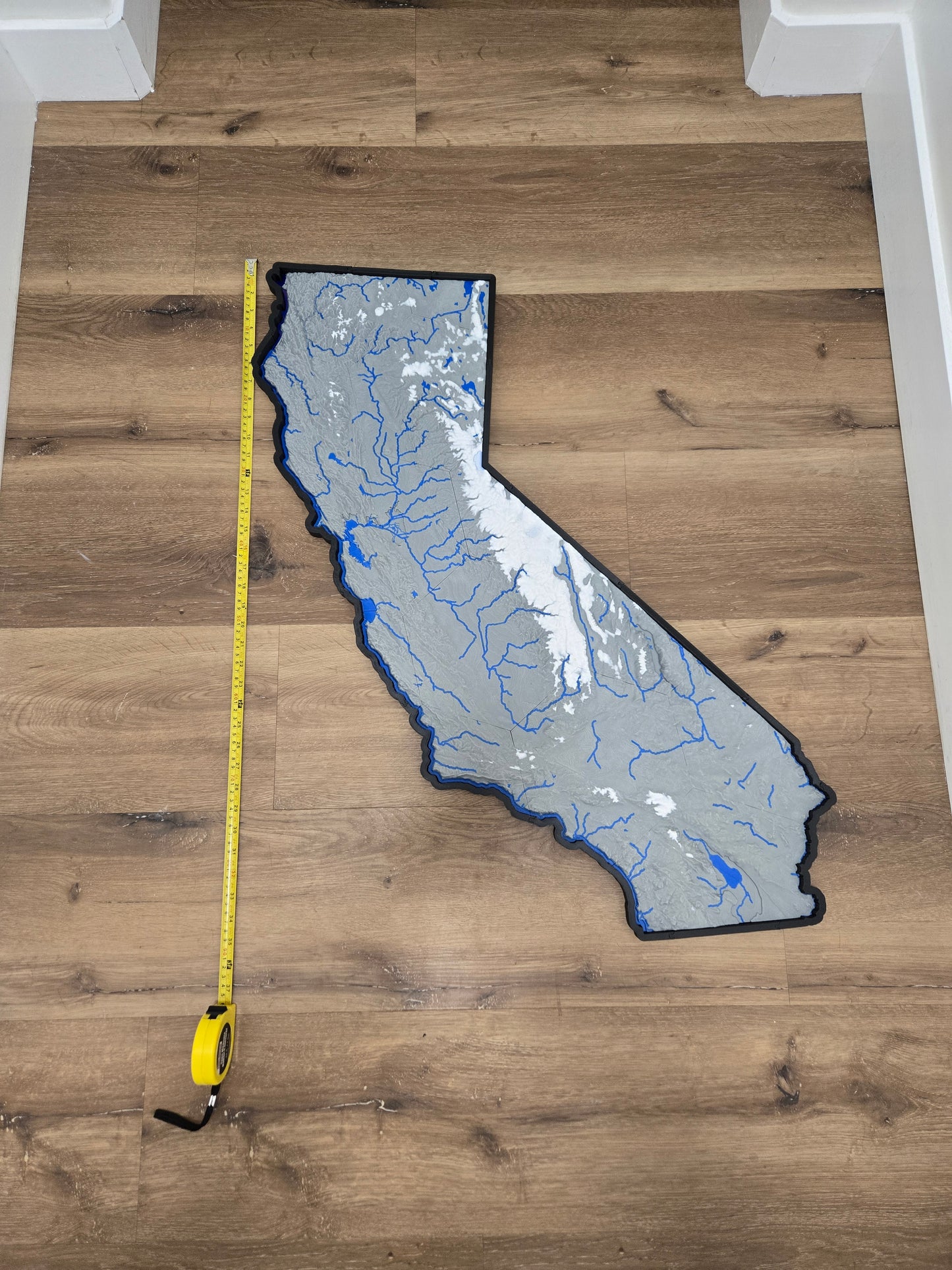 Giant 3D Map Of California
