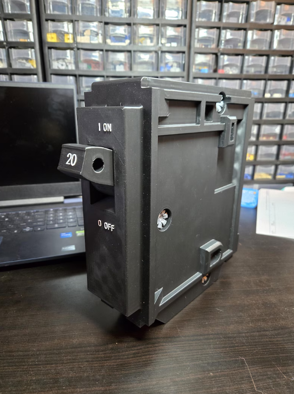Giant 3D Printed 20Amp Square D Breaker