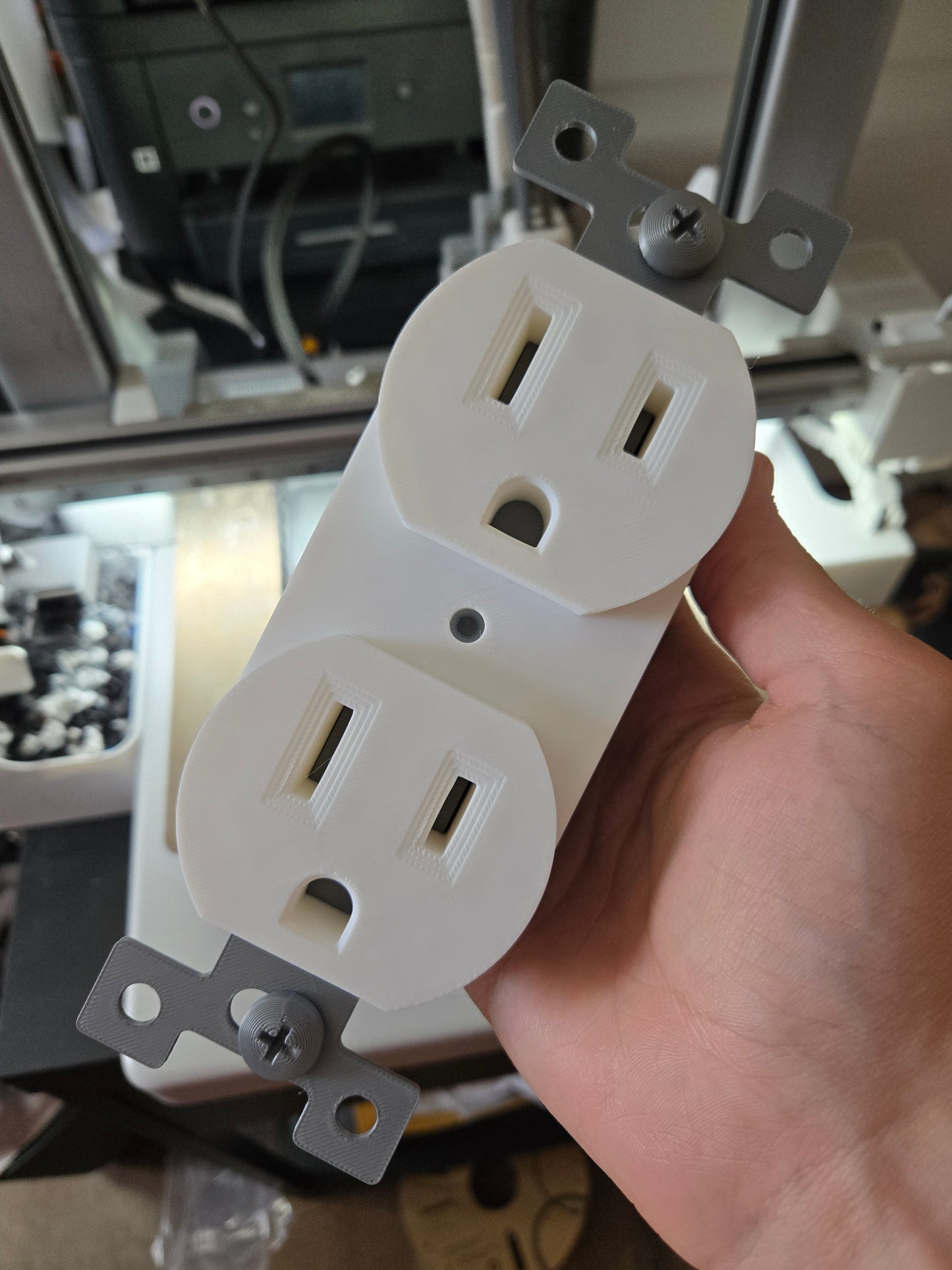 Giant 3D Printed 15Amp Outlet