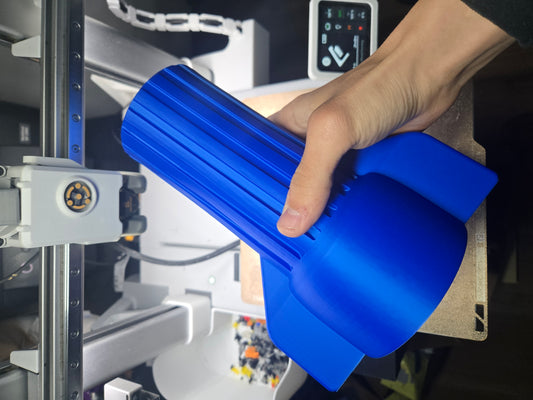 Giant 3D Printed Blue Wirenut