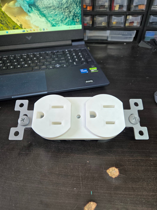 Giant 3D Printed 15Amp Outlet