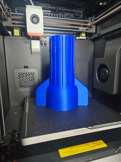 Giant 3D Printed Blue Wirenut