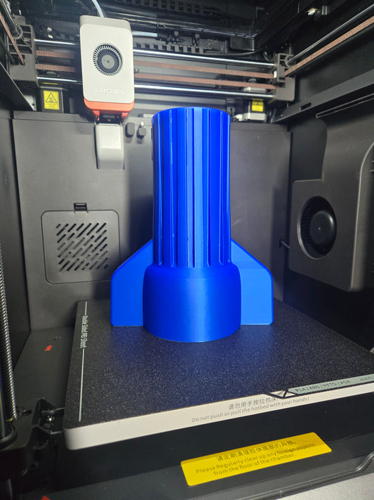 Giant 3D Printed Blue Wirenut